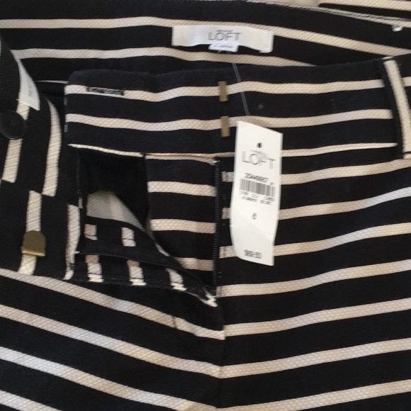 Ann Taylor Loft “Marisa” Striped Slacks - Picture 5 of 6